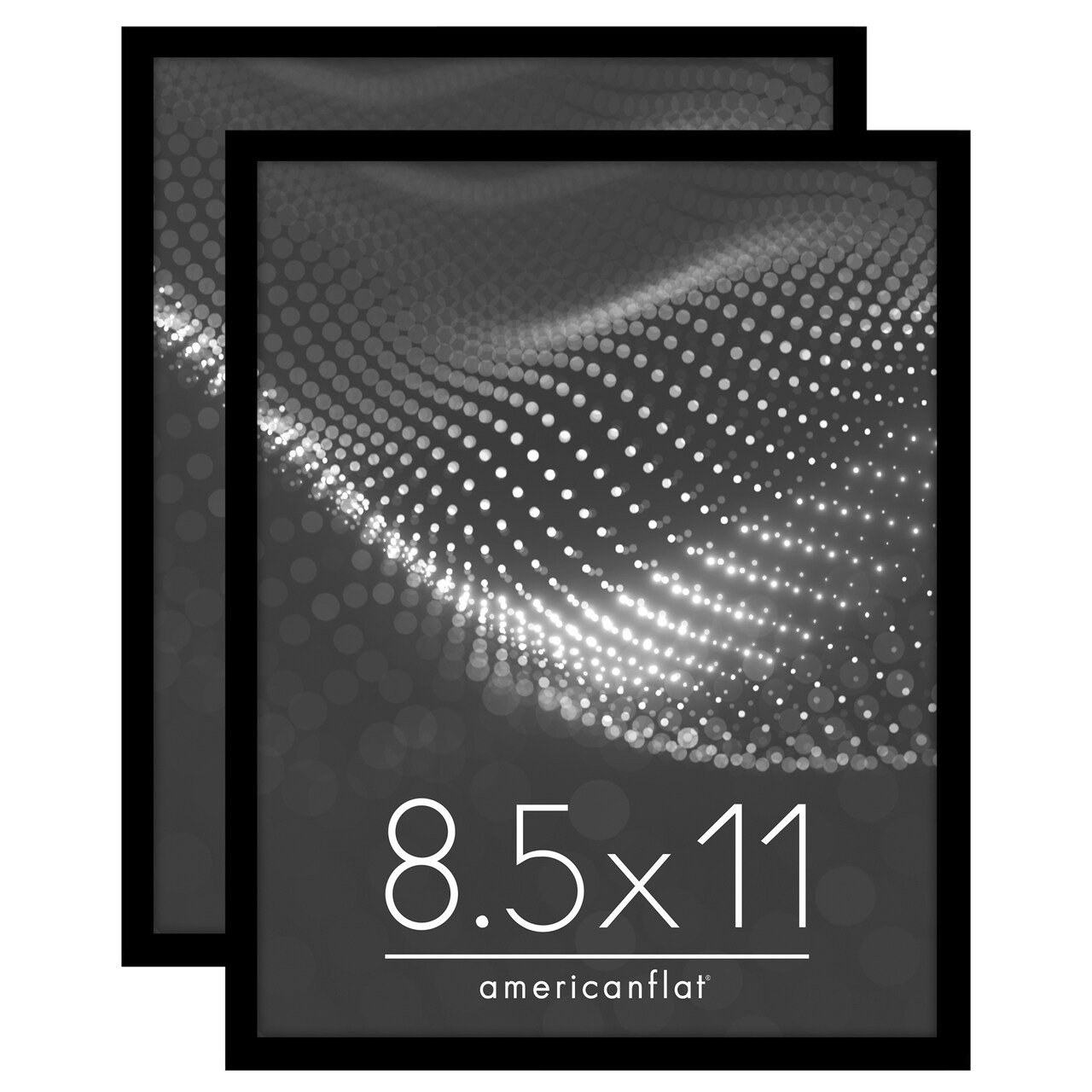 Americanflat Thin Border 8.5x11 Diploma Frame - Shatter-Resistant Glass Front Cover 2 Pack